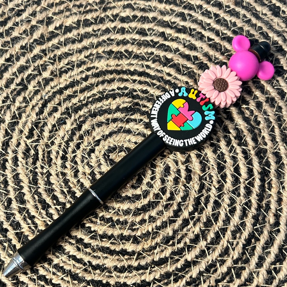 Autism Awareness Beaded Pen